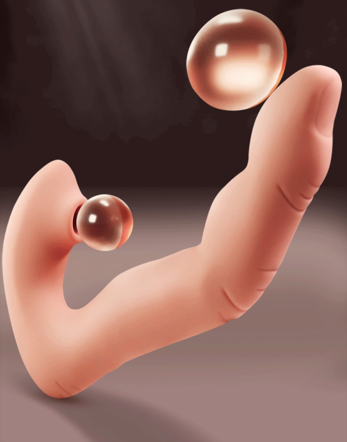 Vibrating And G-spot Tapping Finger Vibrator With Sucker