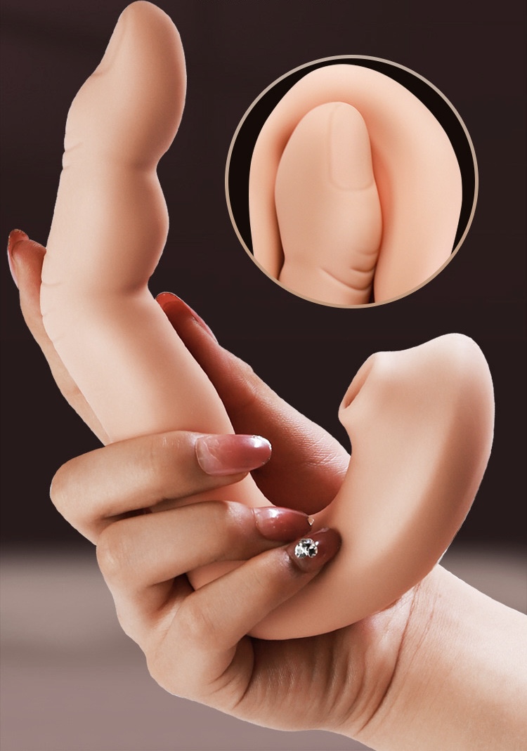 Vibrating And G-spot Tapping Finger Vibrator With Sucker