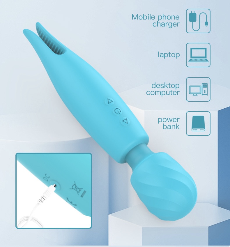 2 in 1 Super Intense Wand With Licker